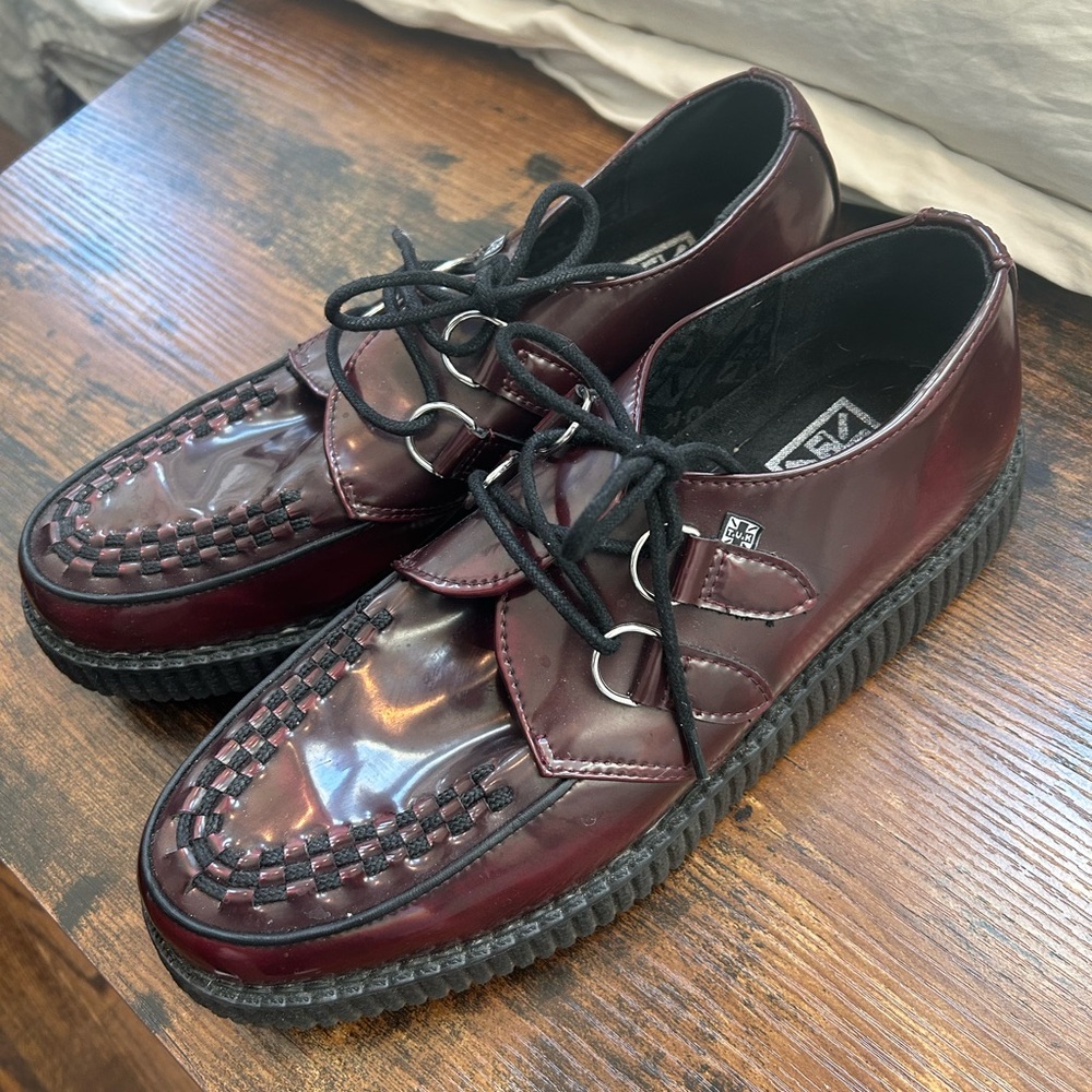 T.U.K Burgundy Shoes